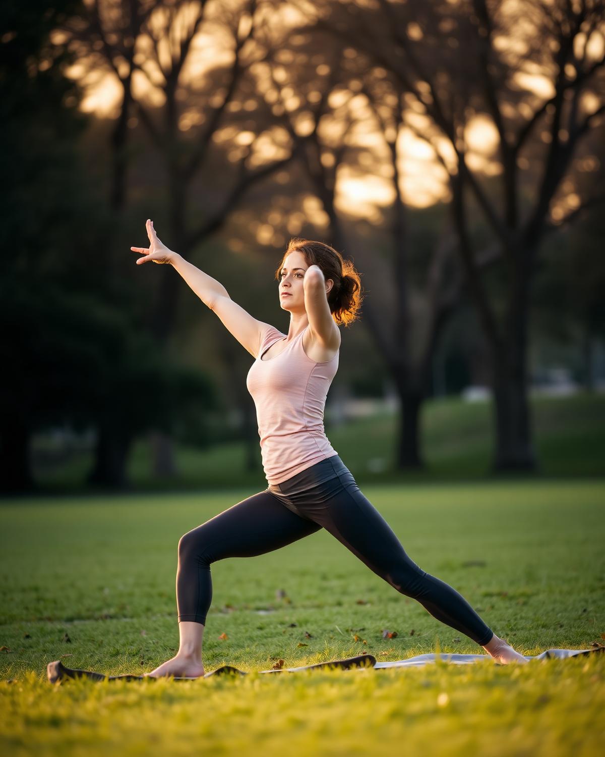 Práctica de yoga al aire libre en el Parque del Retiro